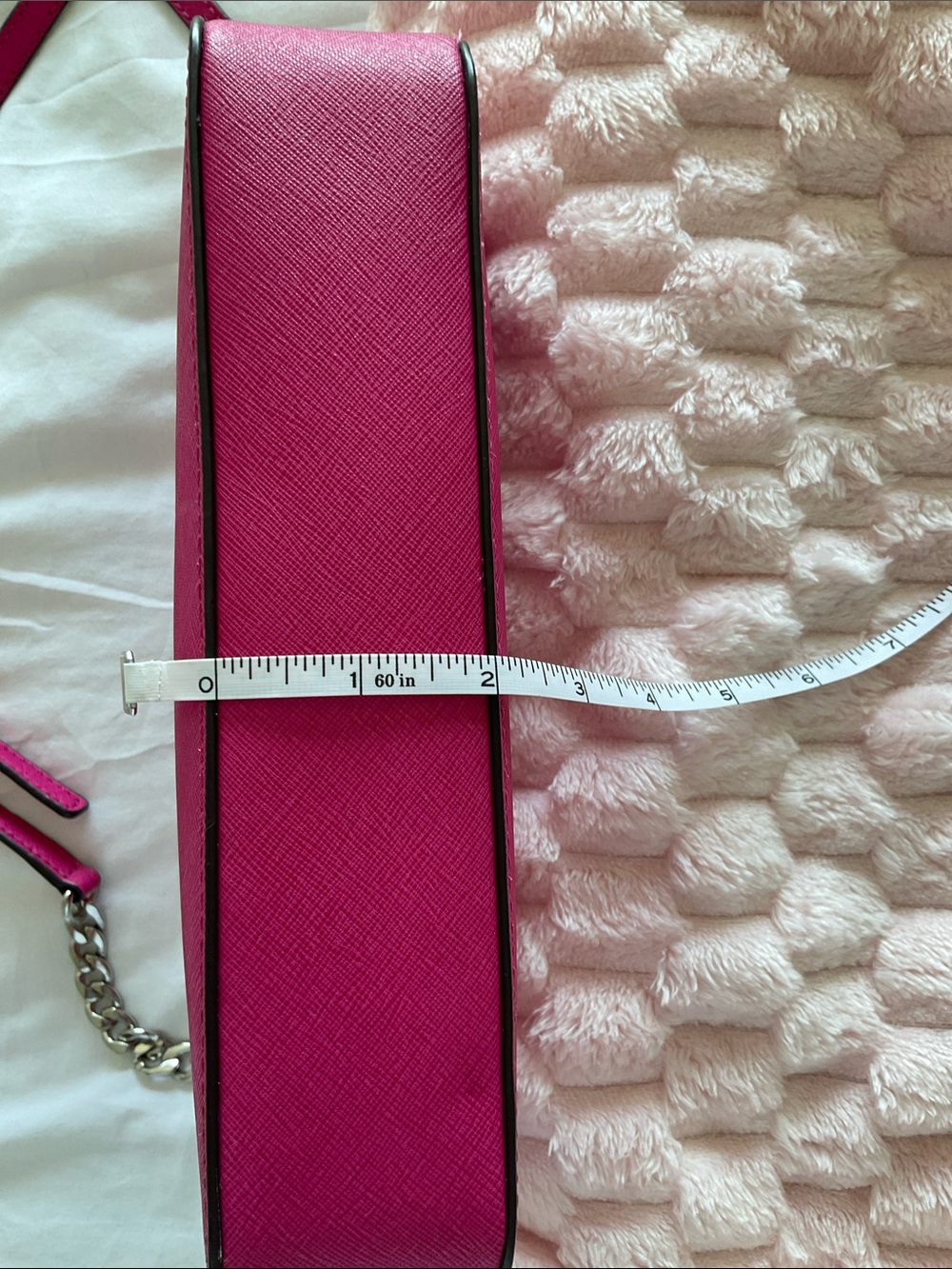 Michael Kors Hot Pink Saffiano Leather Crossbody - Picture 7 of 7